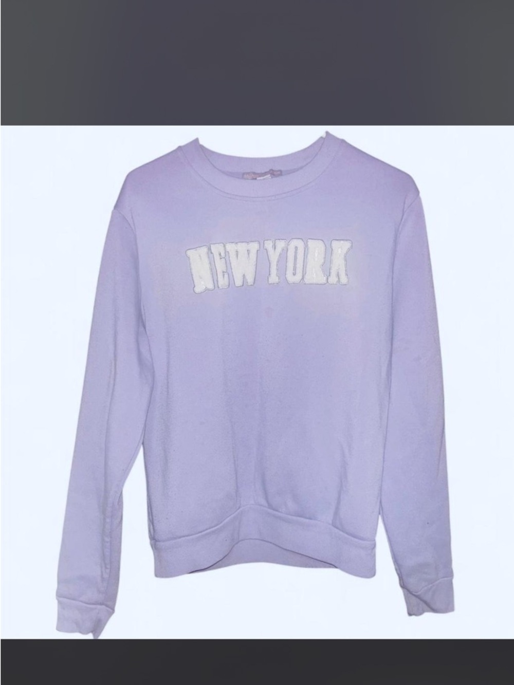 New York Lavender Crewneck Sweatshirt